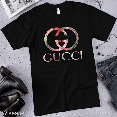 gucci t shirts cheap with a flower|cheap gucci shirts for men.